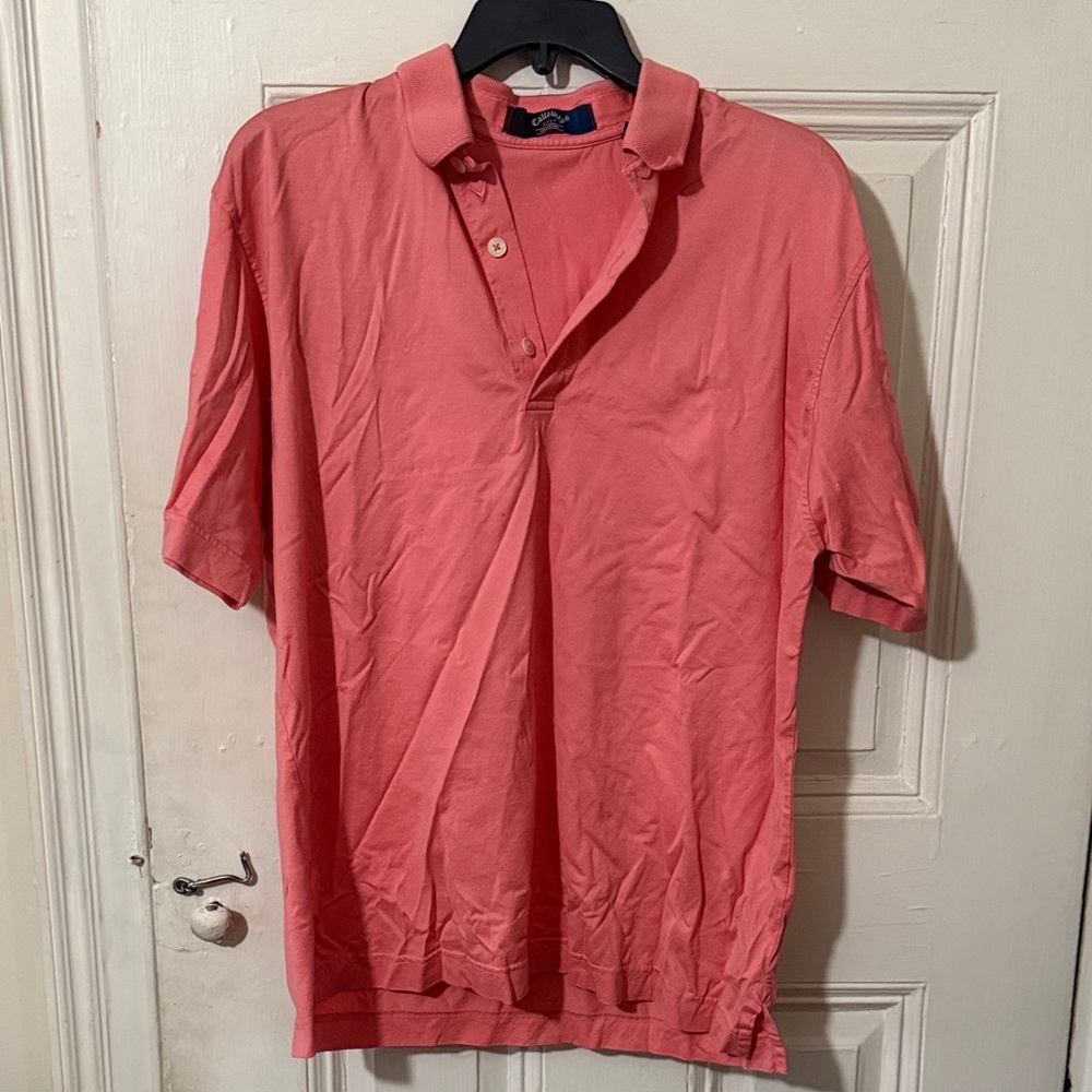 Vintage Callaway Golf Collection Polo Shirt Men’s Medium – Coral Salmon